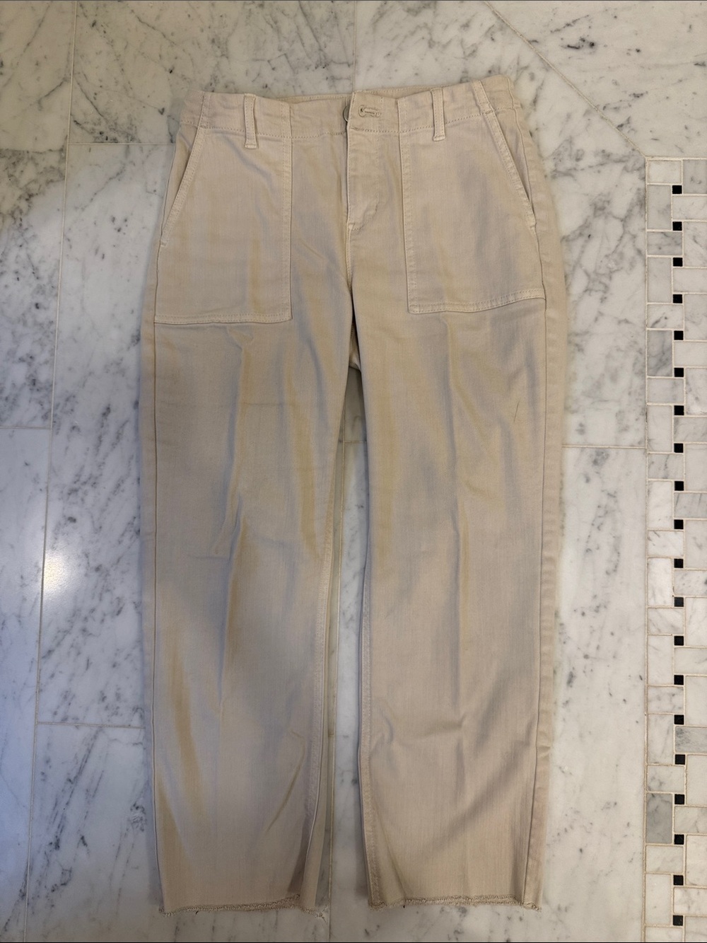 J. Jill Women's Denim High Rise straight Leg Cropped Pants, 4P